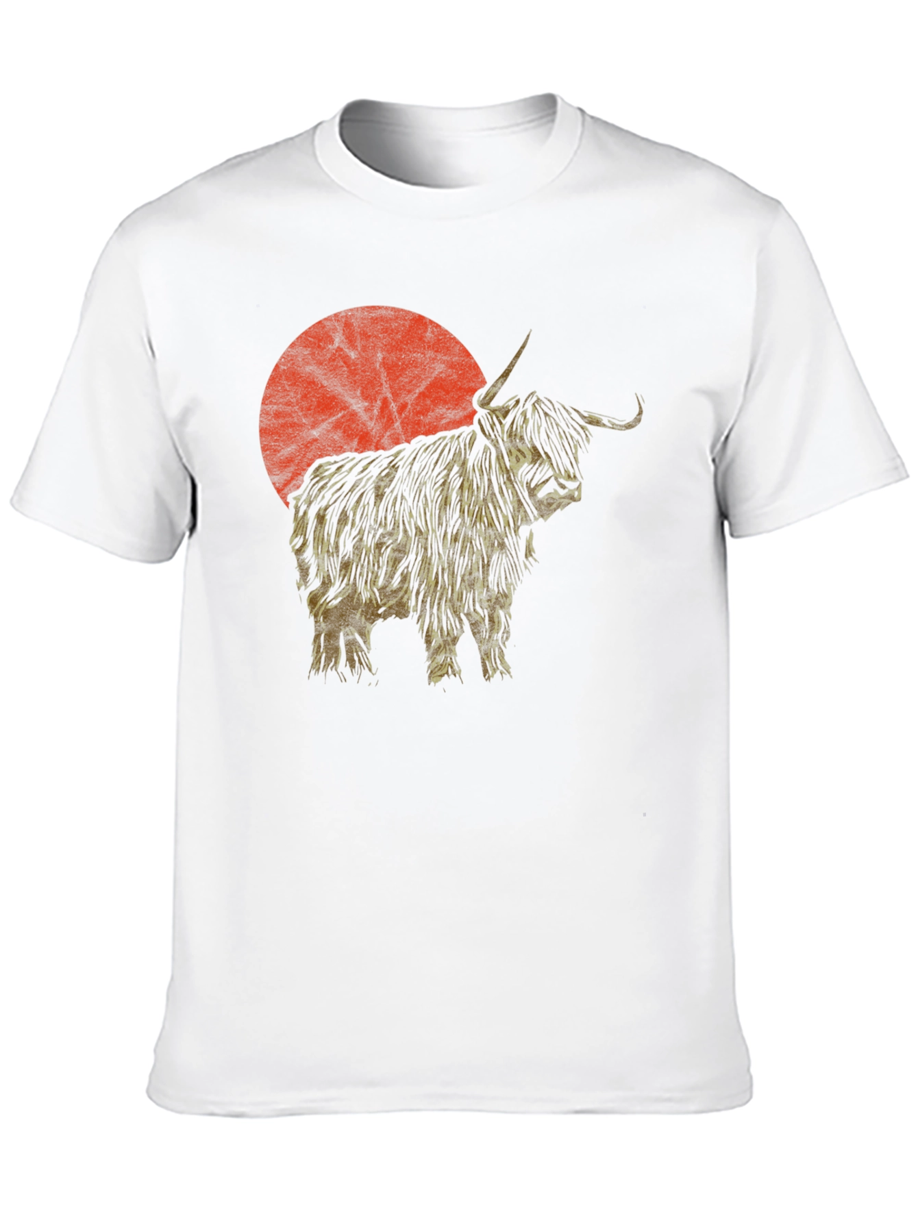 Highland Cow Sunset Graphic Tee