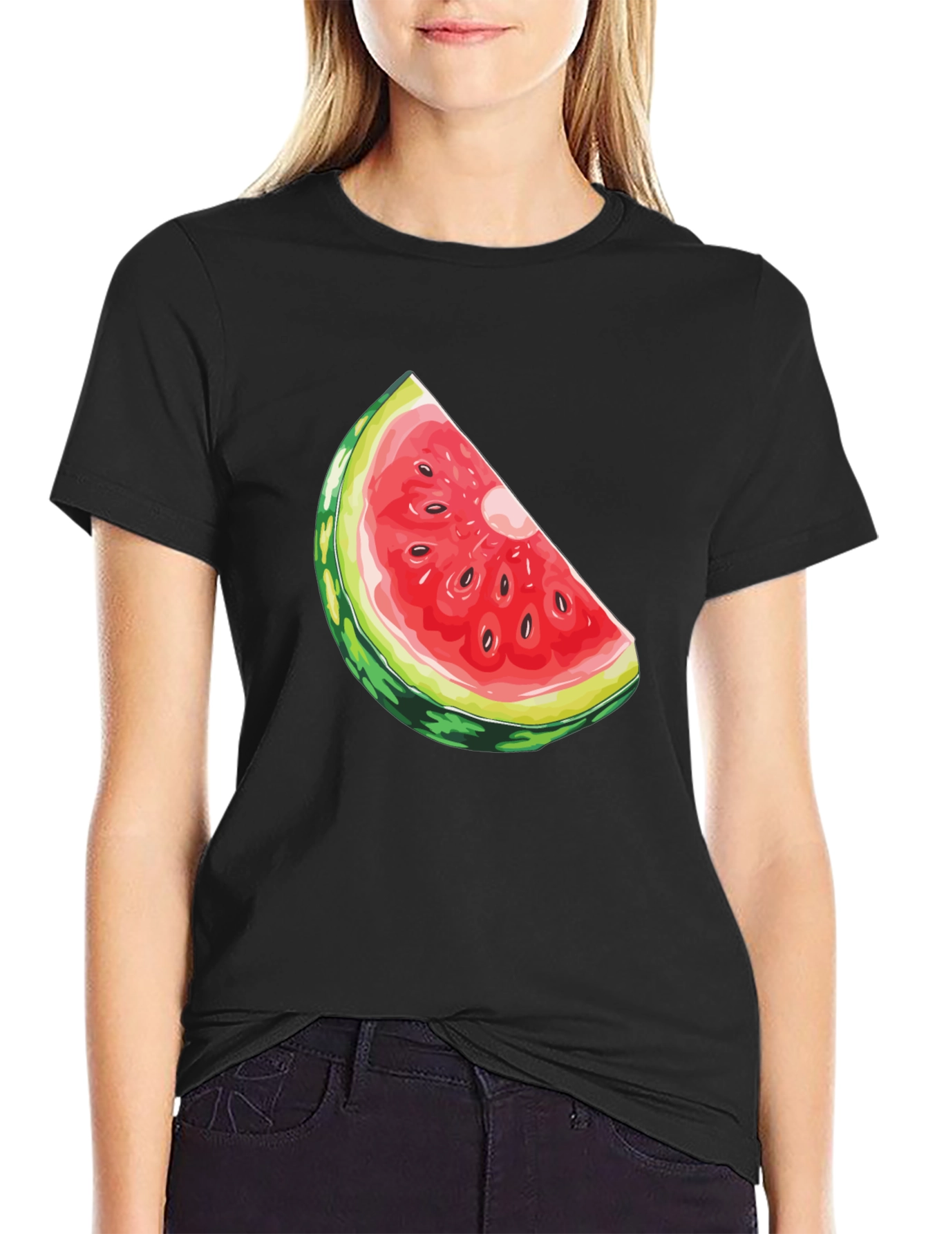 Watermelon Slice Graphic Tee - Fresh Summer Style