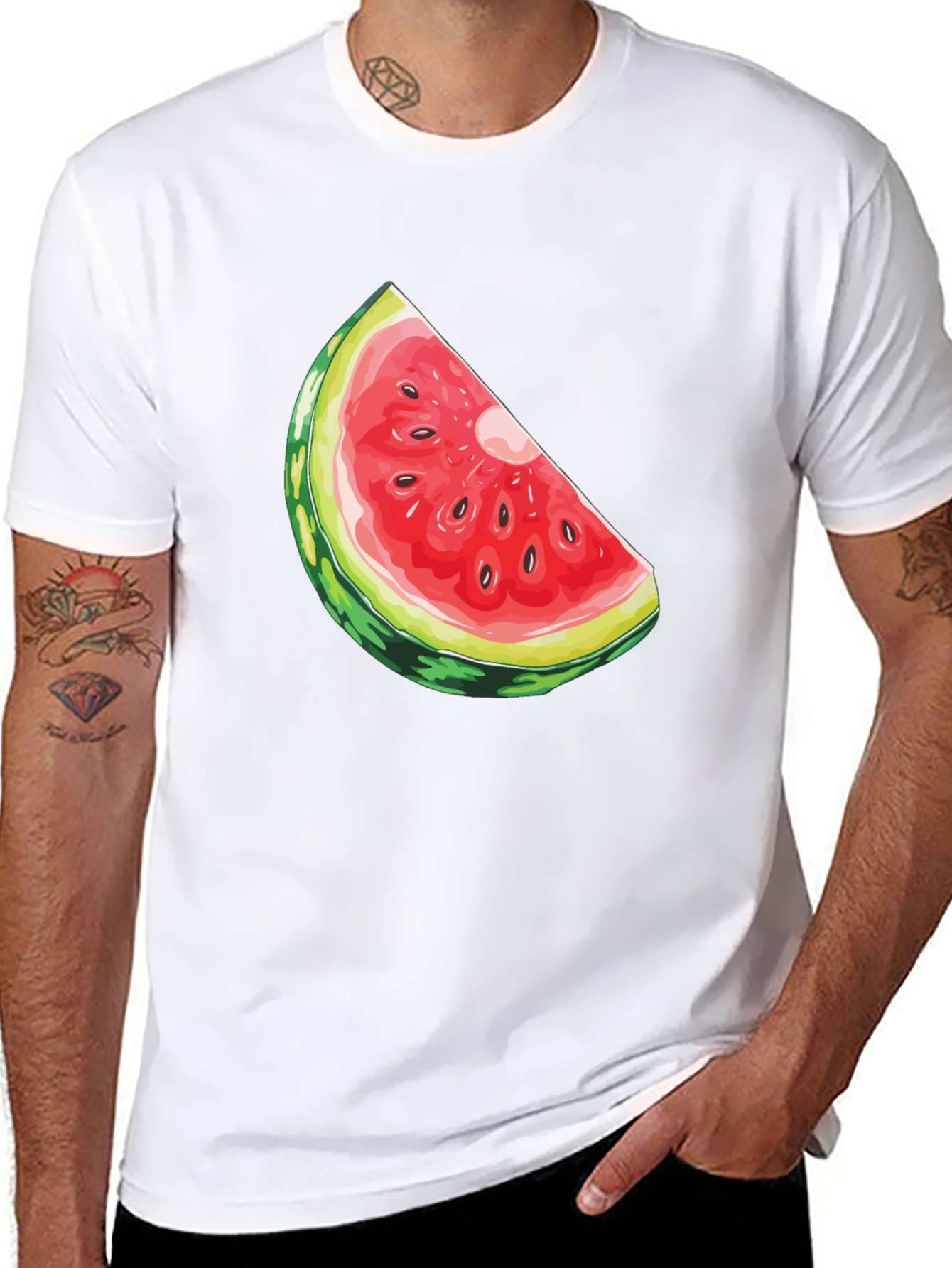 Watermelon Slice Graphic Tee - Fresh Summer Style