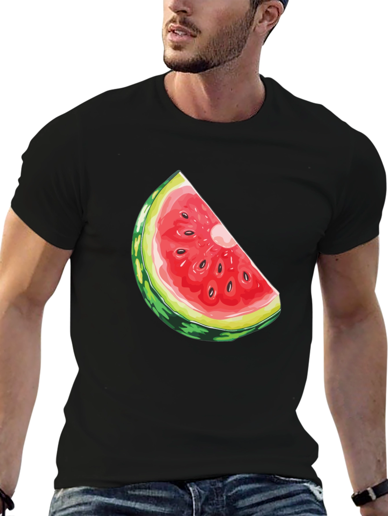 Watermelon Slice Graphic Tee - Fresh Summer Style