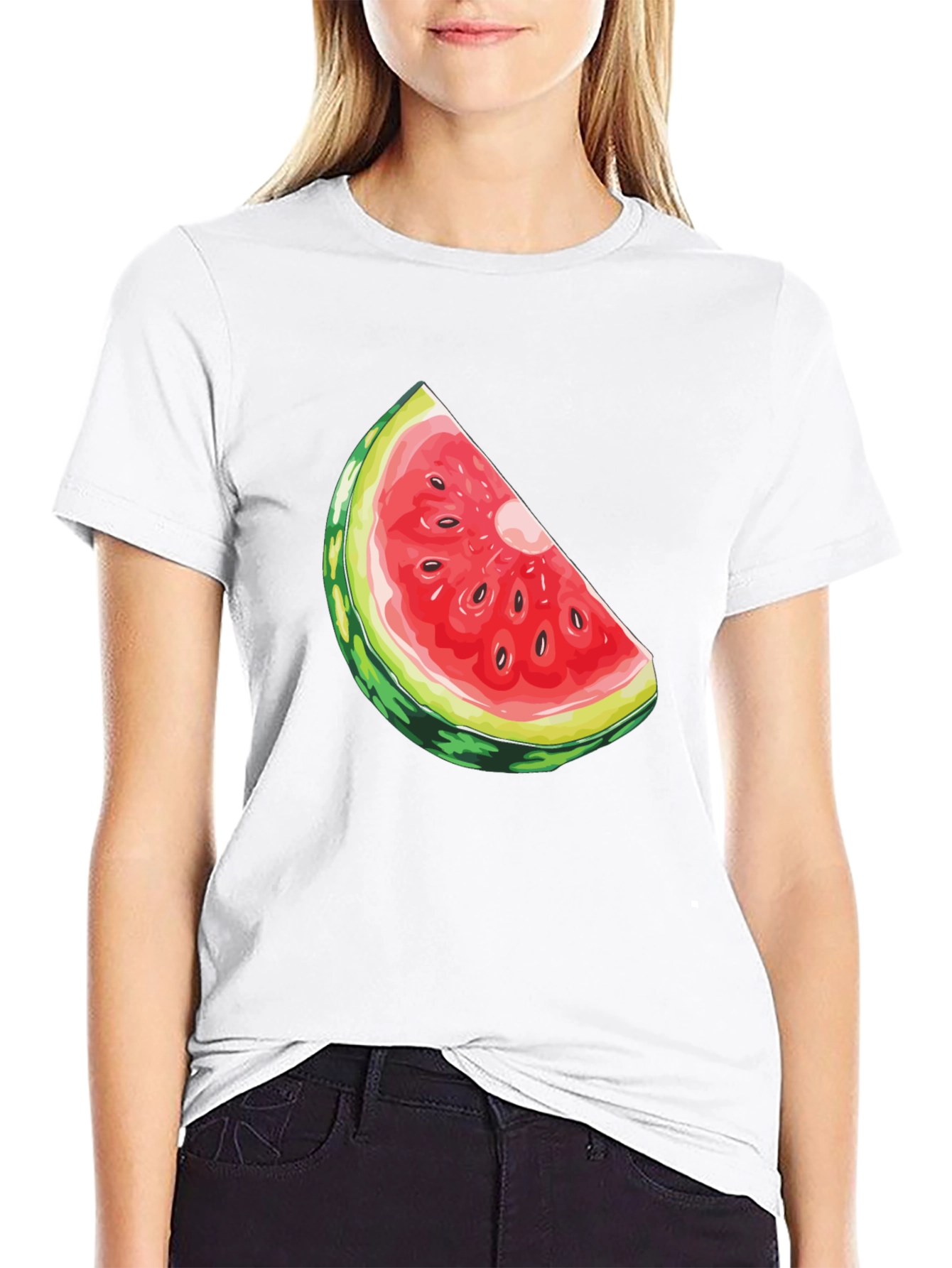 Watermelon Slice Graphic Tee - Fresh Summer Style