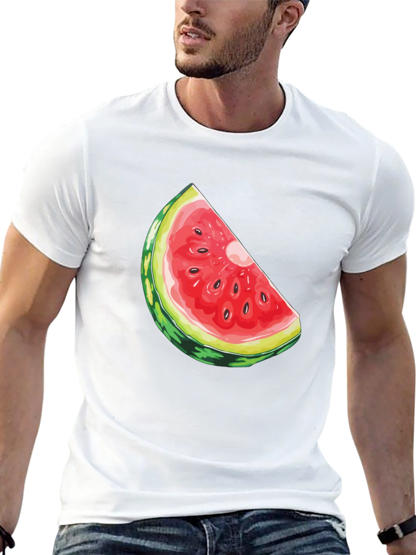 Watermelon Slice Graphic Tee - Fresh Summer Style