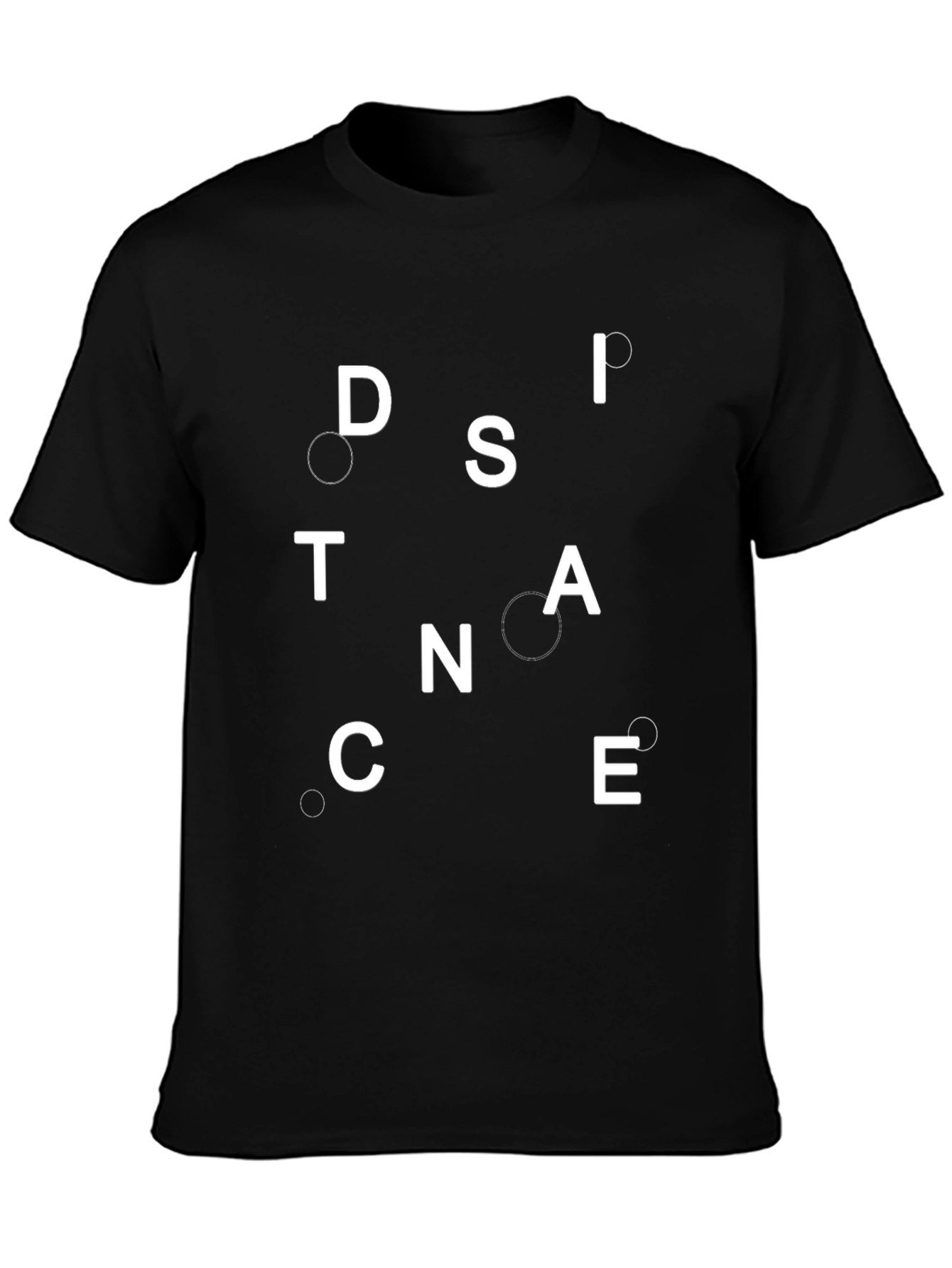 Distance T-Shirt - Unique Lettering Design