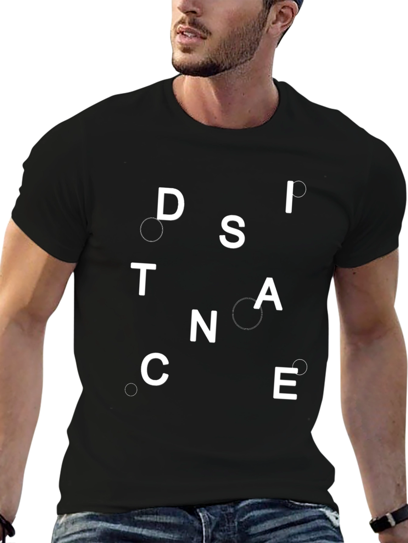 Distance T-Shirt - Unique Lettering Design
