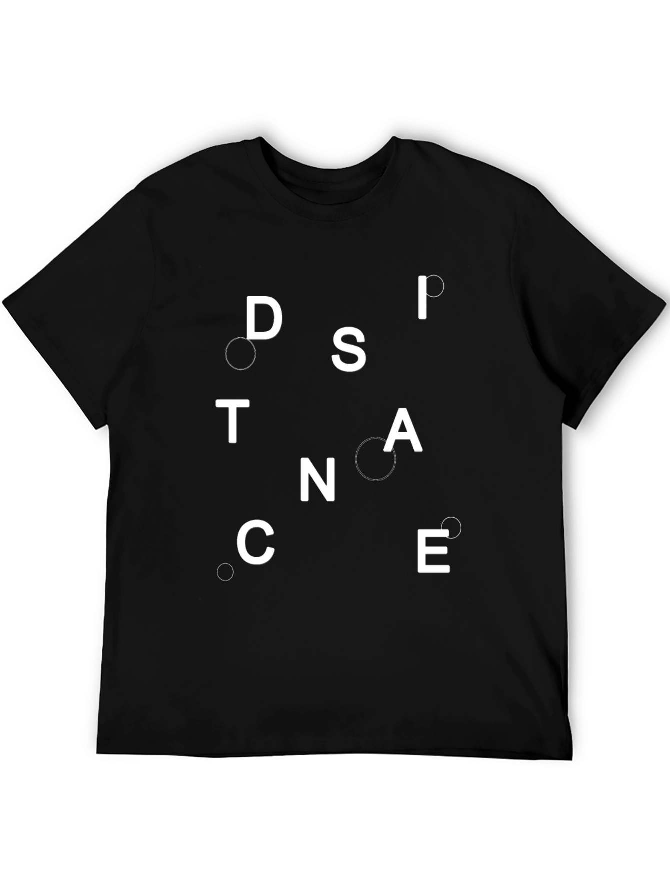 Distance T-Shirt - Unique Lettering Design