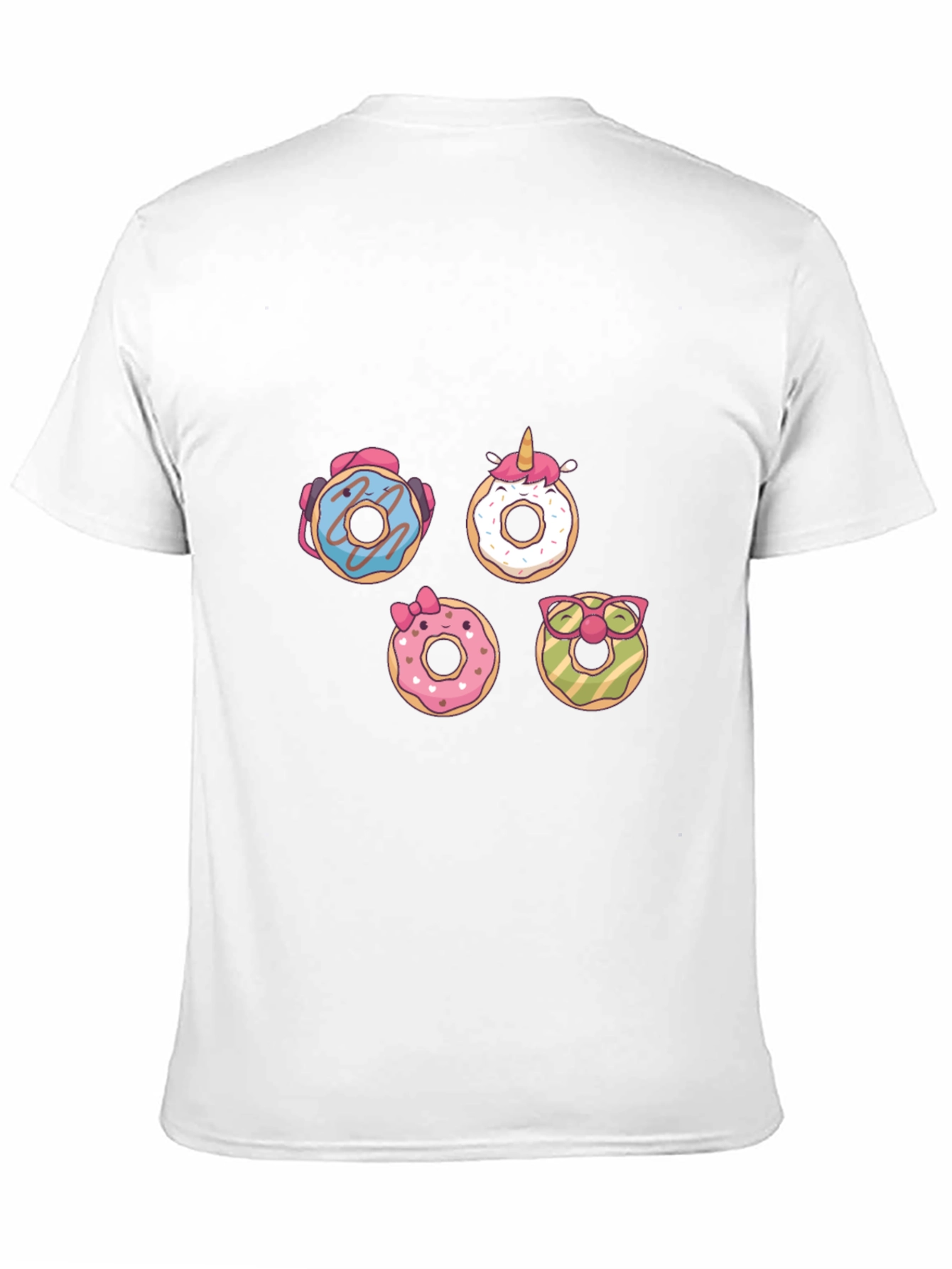 Fun Donut Graphic Tee - Black Casual T-Shirt