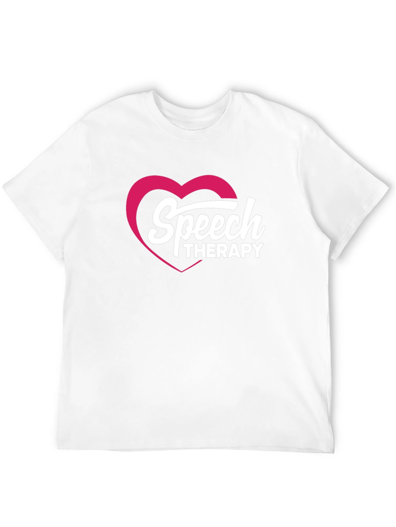 Speech Therapy Heart Graphic Tee - Black