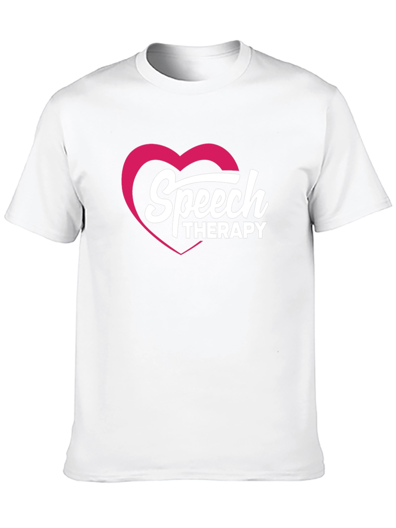 Speech Therapy Heart Graphic Tee - Black