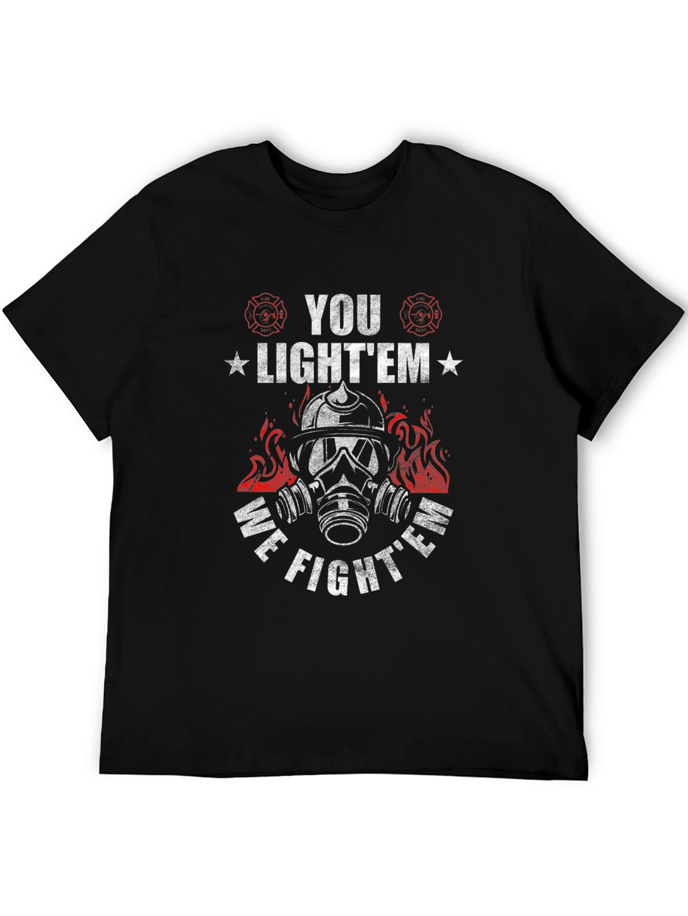 Firefighter Graphic T-Shirt - You Lightem We Fightem