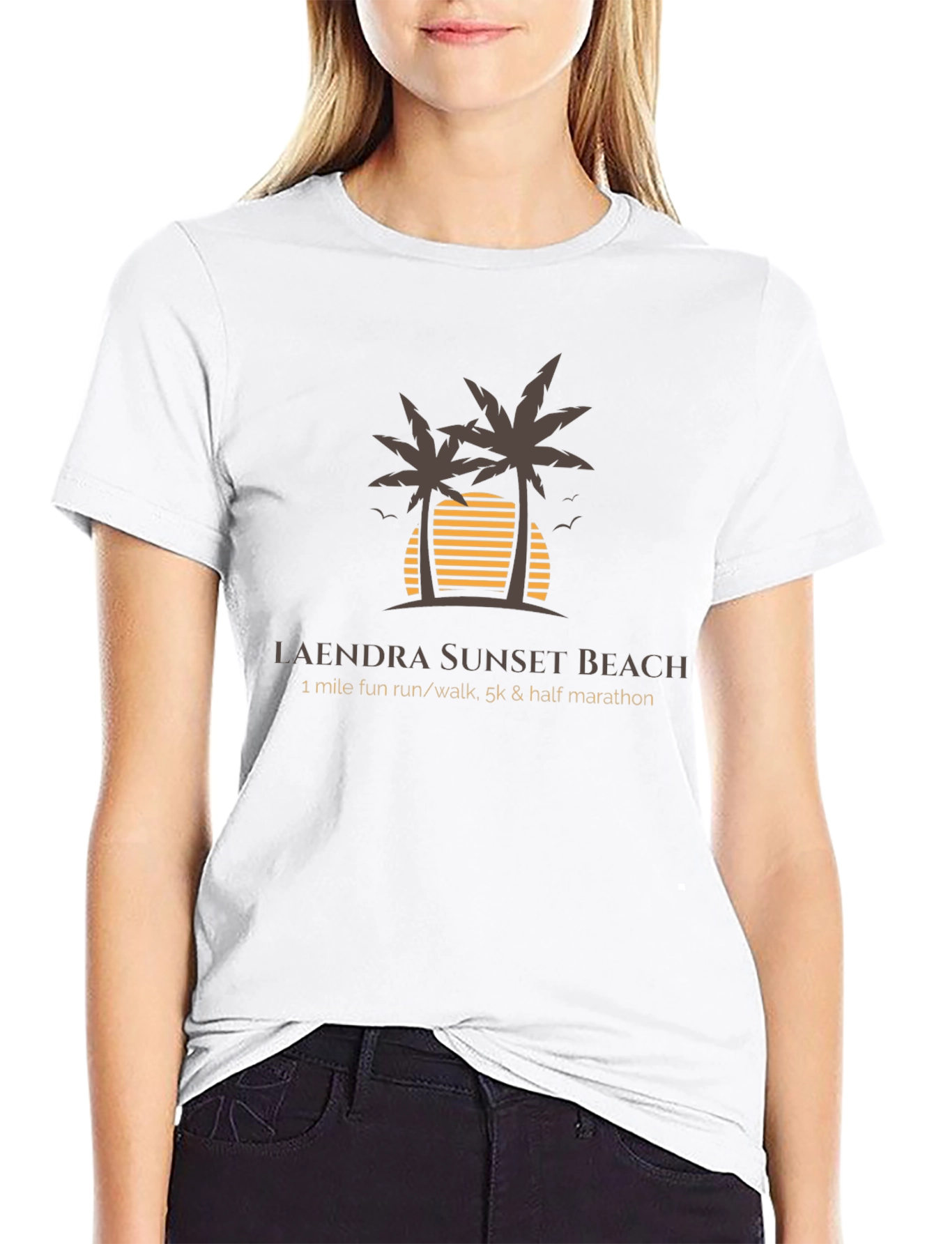 Laendra Sunset Beach Run T-Shirt