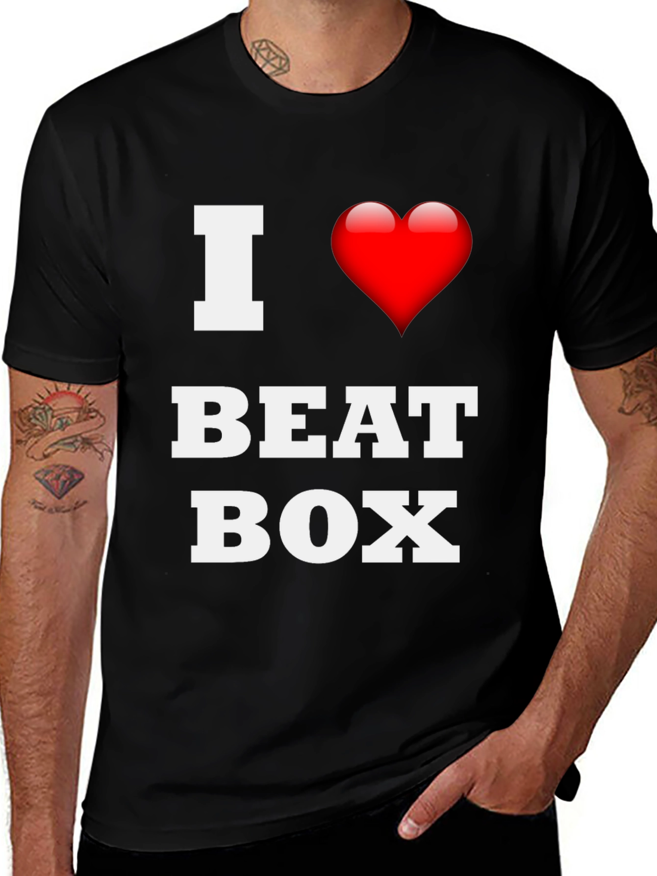 I Heart Beatbox T-Shirt - Black