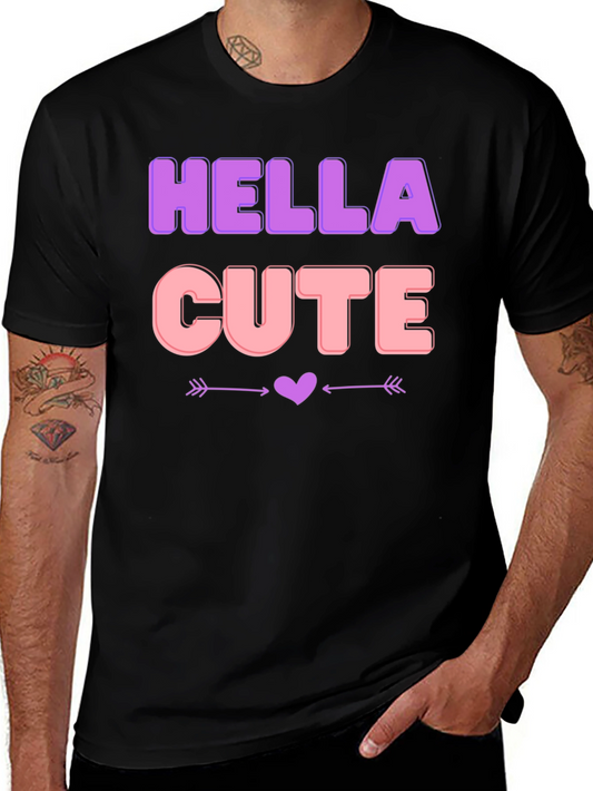 Hella Cute Black Graphic T-Shirt