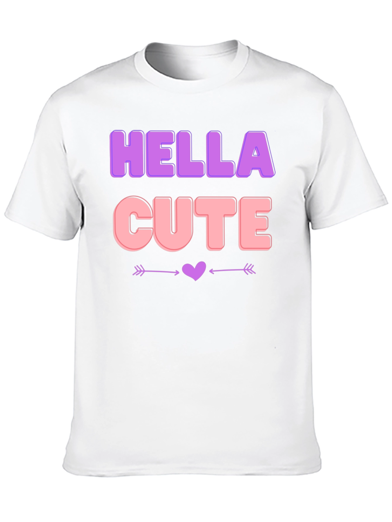 Hella Cute Black Graphic T-Shirt