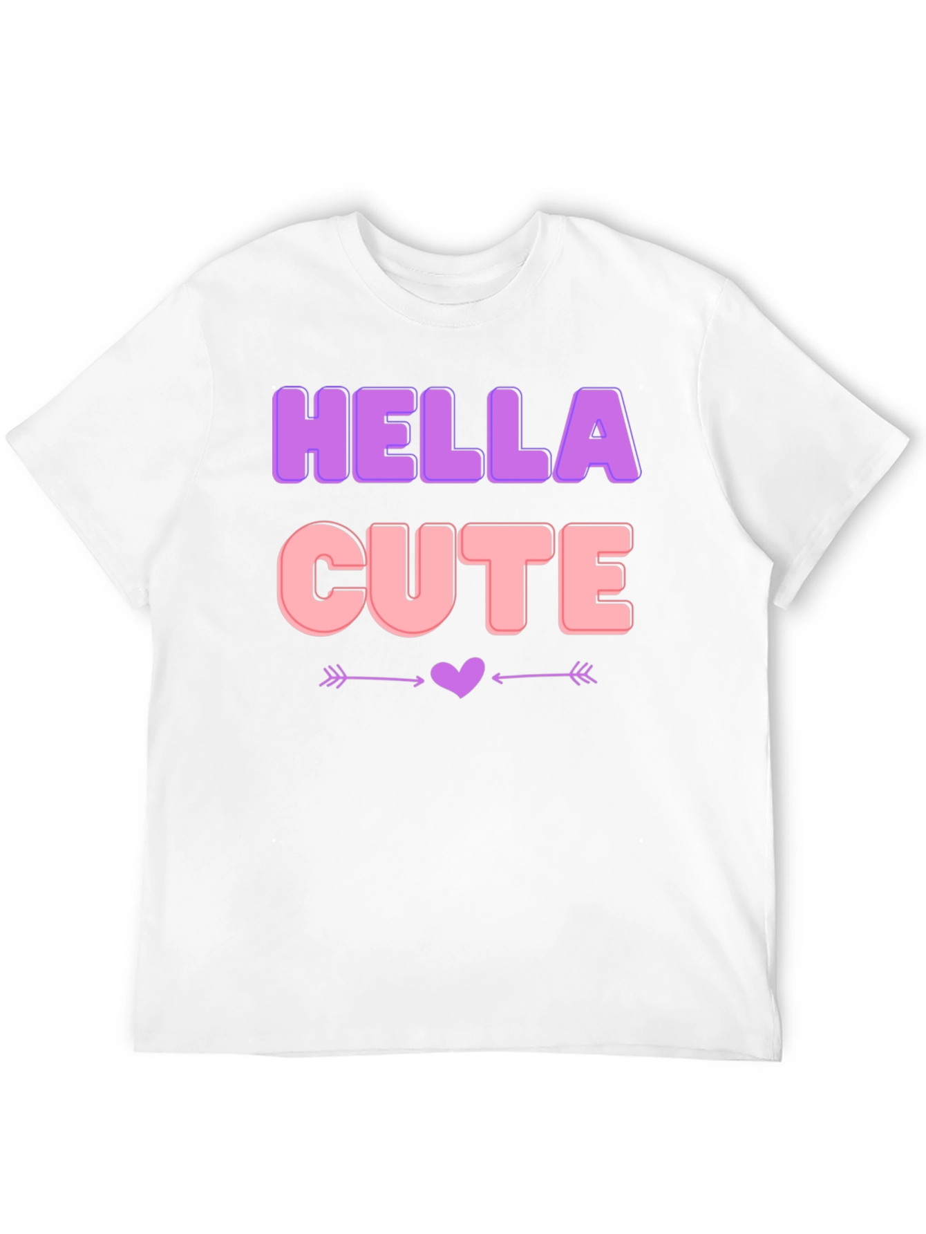 Hella Cute Black Graphic T-Shirt