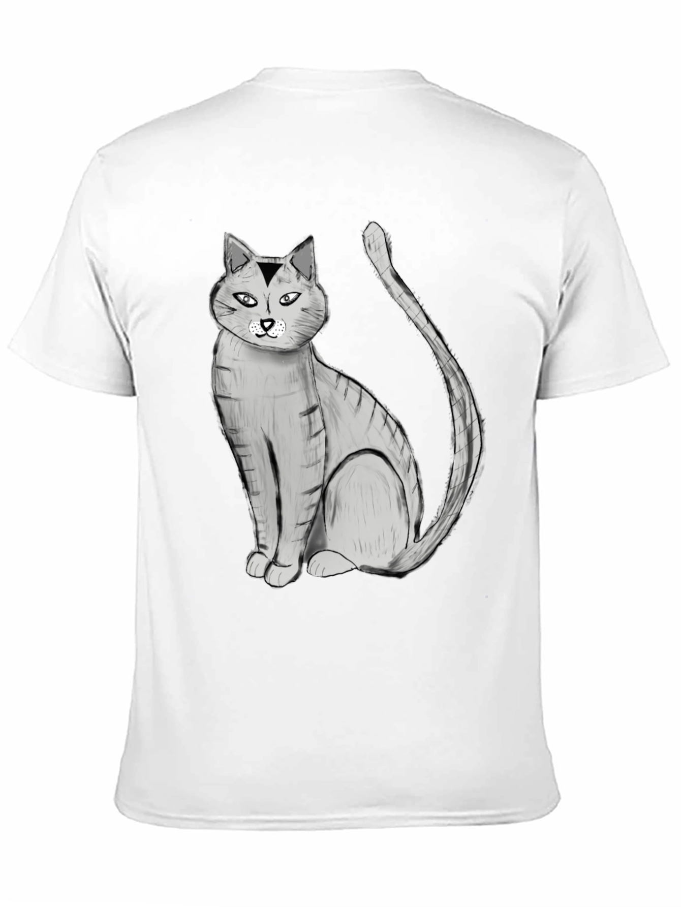 Black Cat Graphic Tee - Unisex Cotton Blend T-Shirt