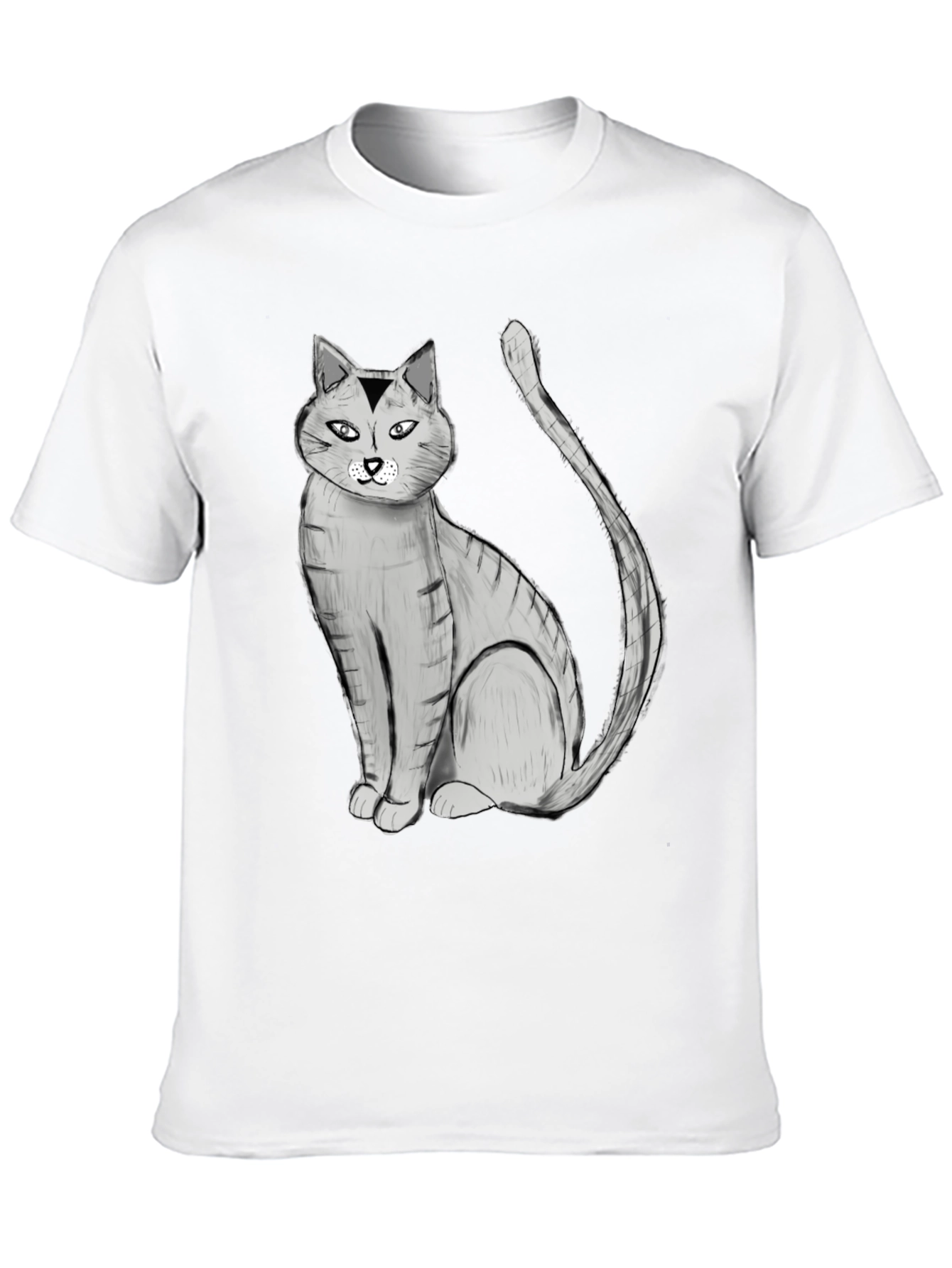 Black Cat Graphic Tee - Unisex Cotton Blend T-Shirt