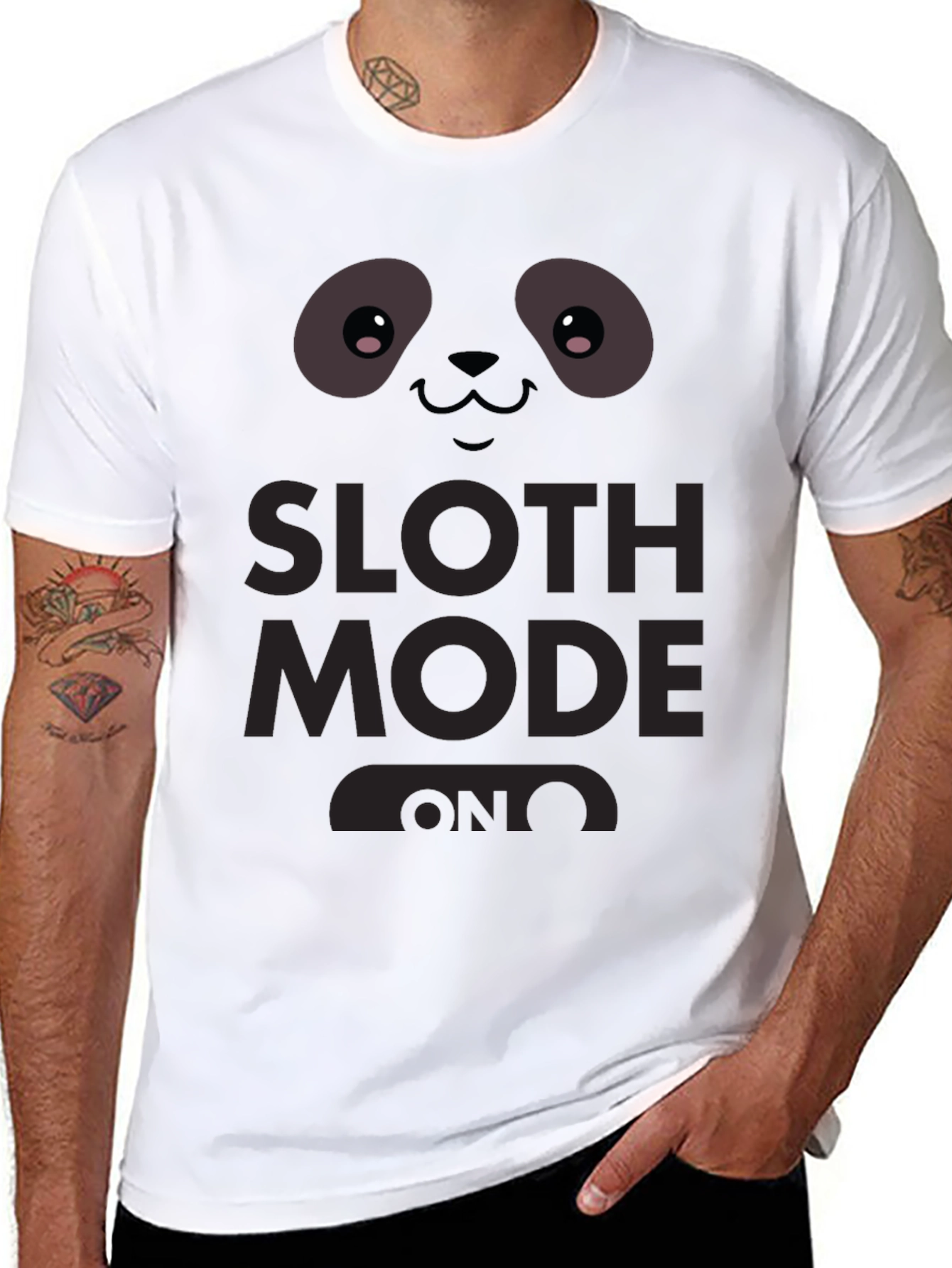 Sloth Mode On Graphic Tee - Black