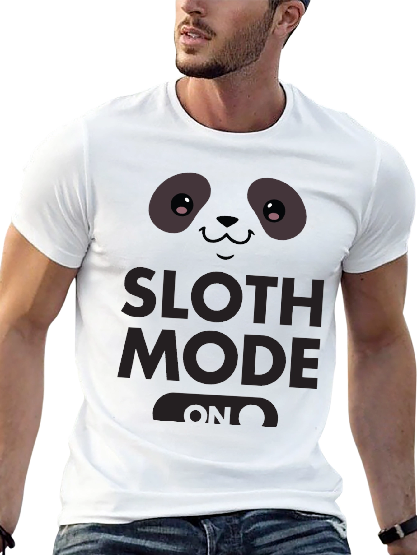 Sloth Mode On Graphic Tee - Black