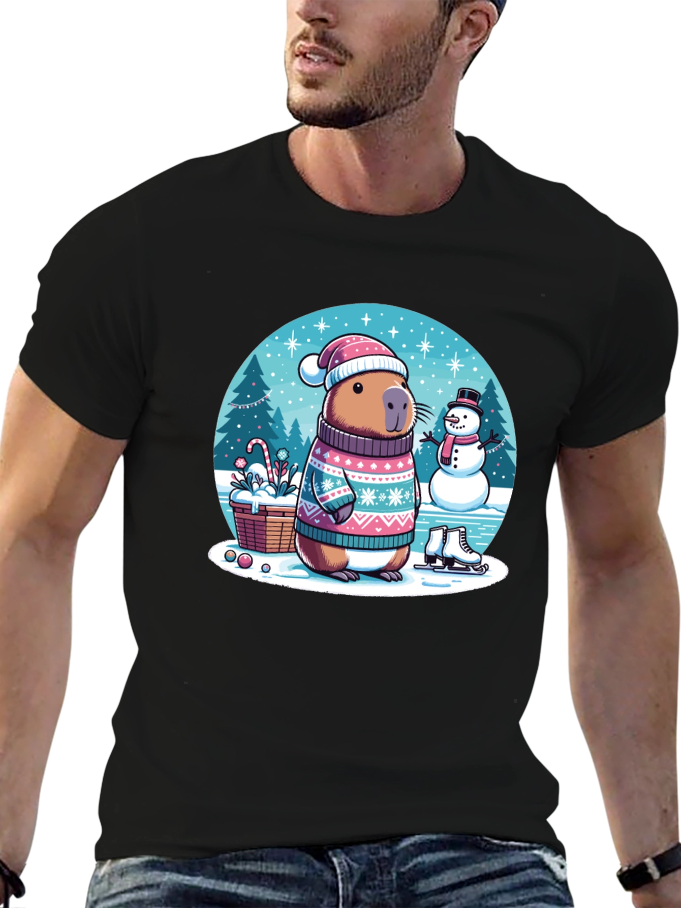 Winter Capybara T-Shirt