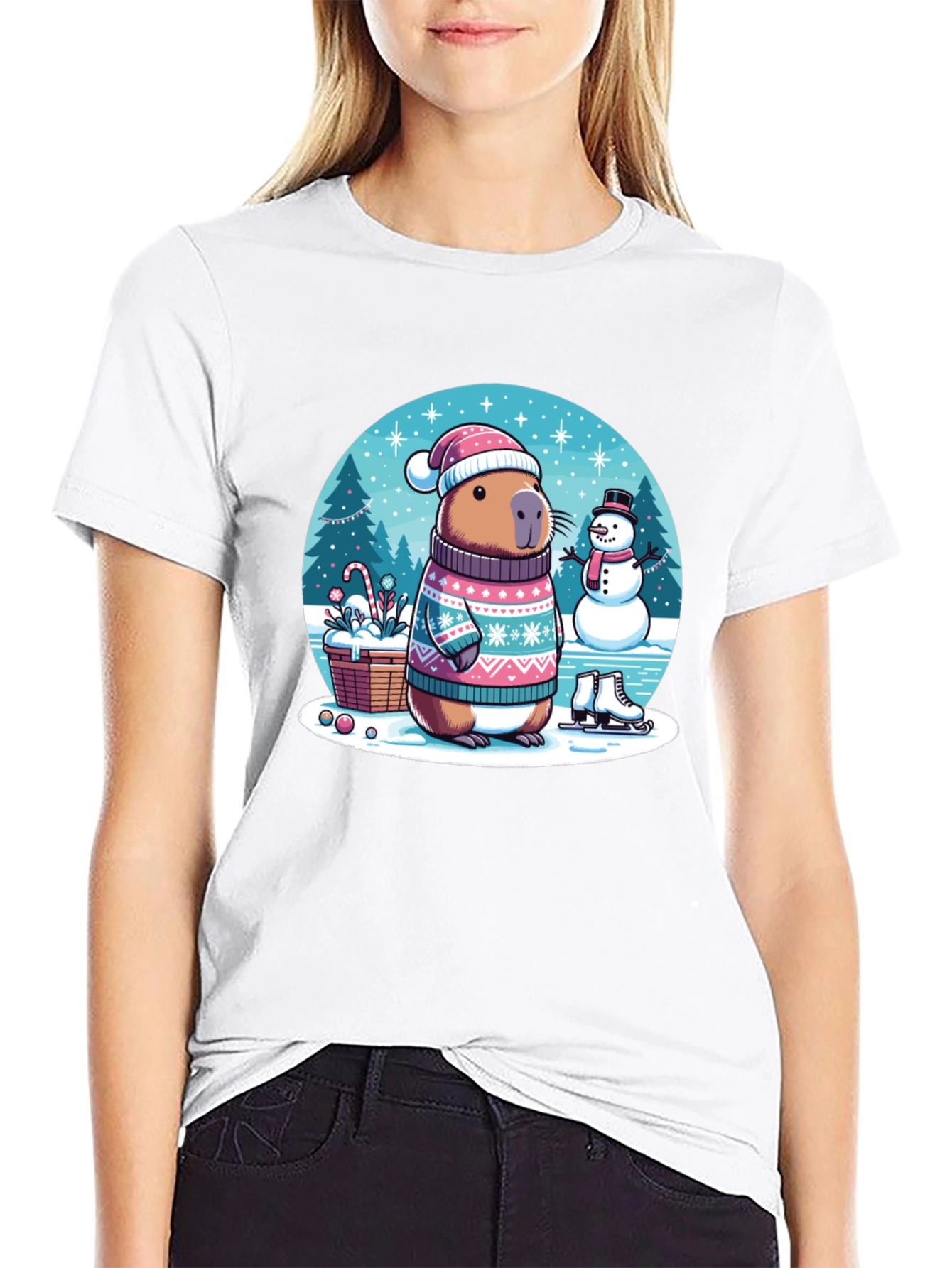 Winter Capybara T-Shirt
