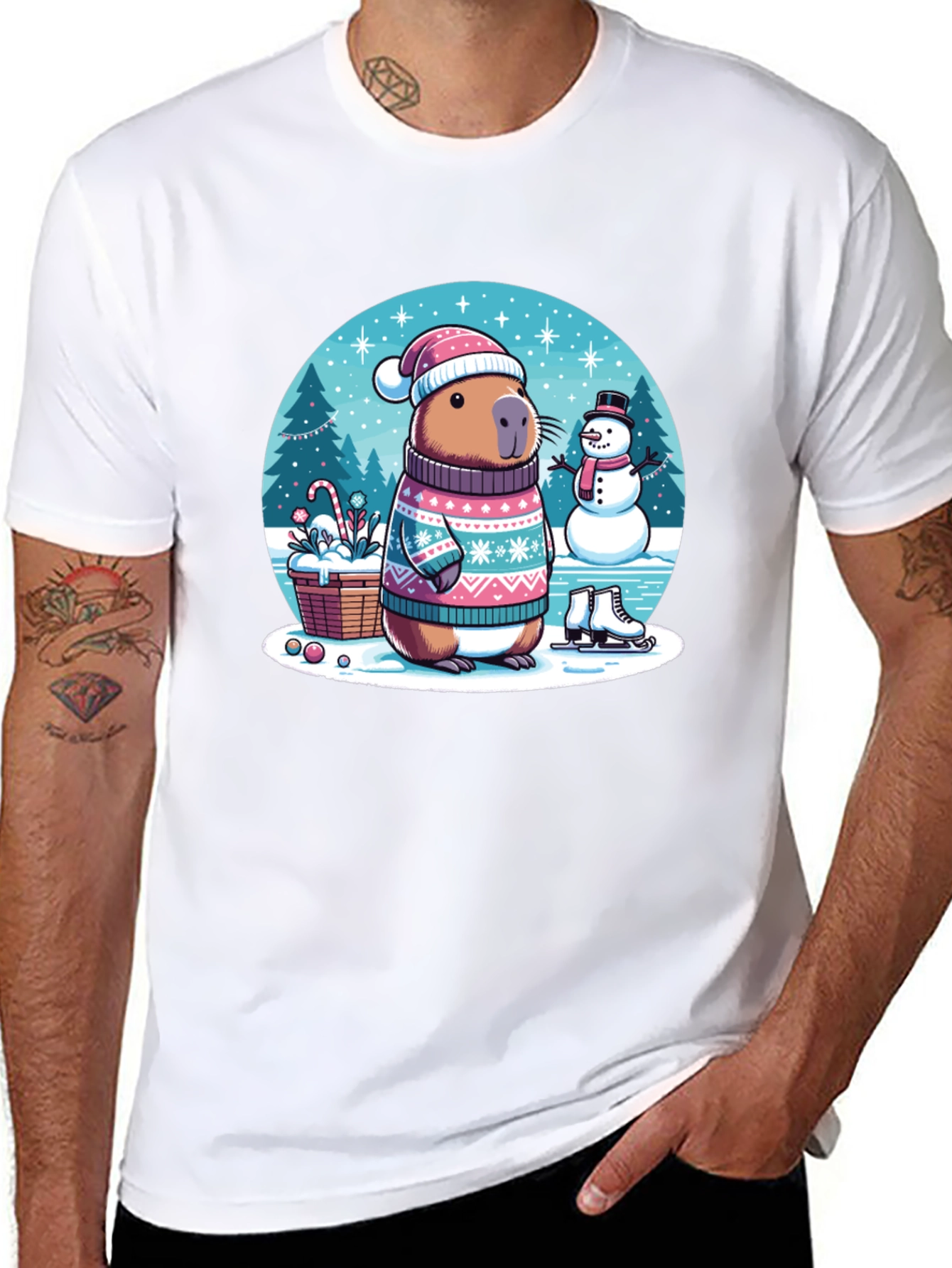 Winter Capybara T-Shirt
