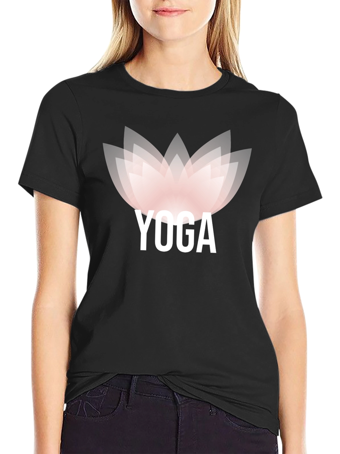 Yoga Lotus Flower Graphic Tee