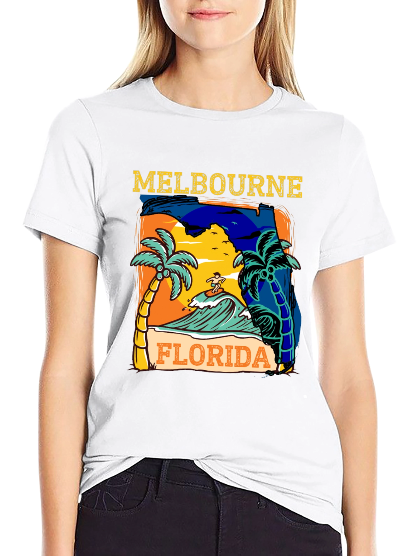 Melbourne Florida Surf Graphic T-Shirt