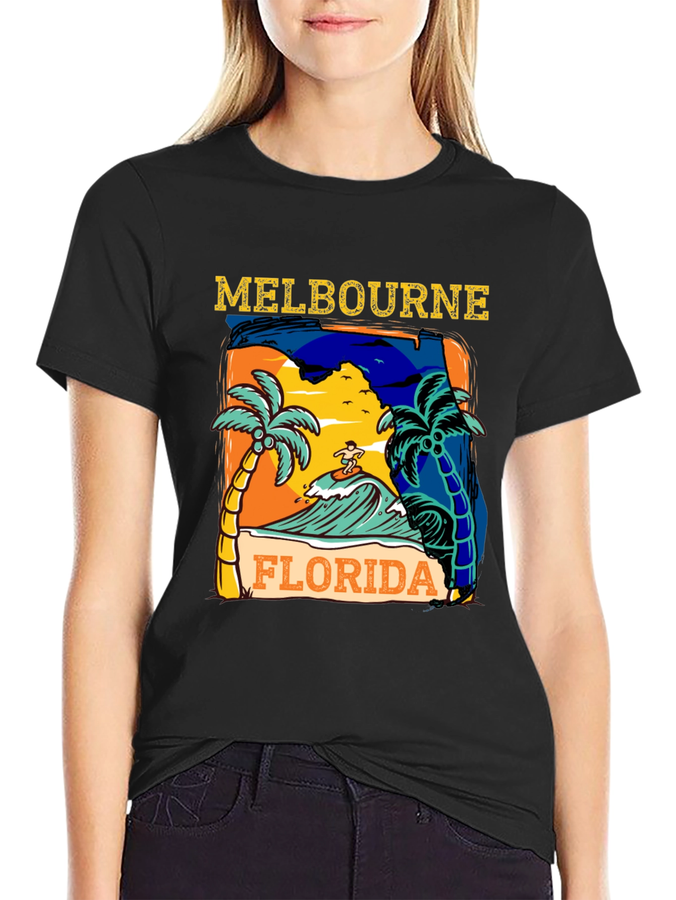 Melbourne Florida Surf Graphic T-Shirt