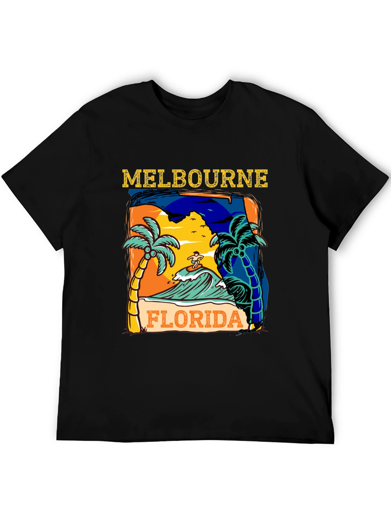 Melbourne Florida Surf Graphic T-Shirt