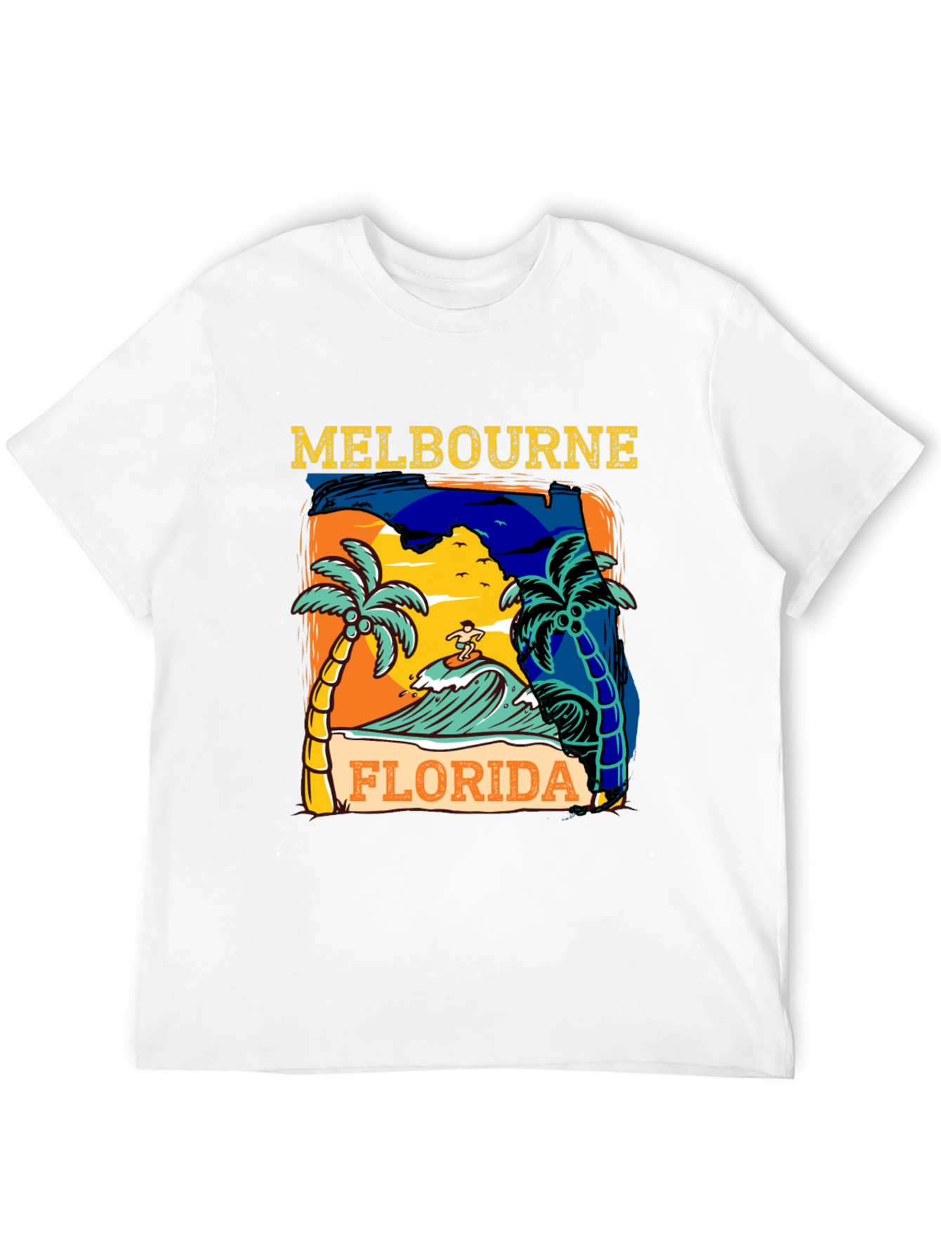 Melbourne Florida Surf Graphic T-Shirt