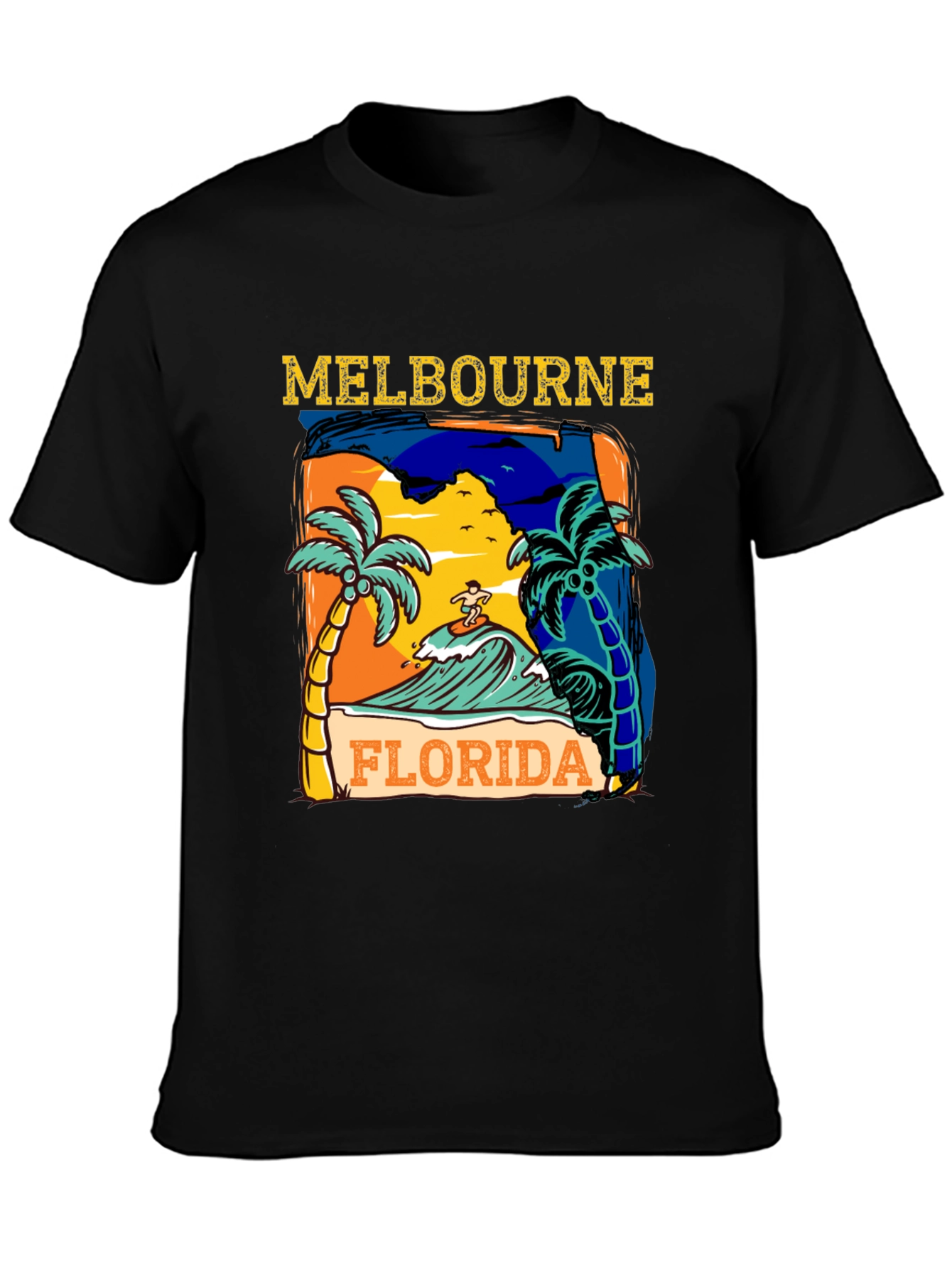 Melbourne Florida Surf Graphic T-Shirt