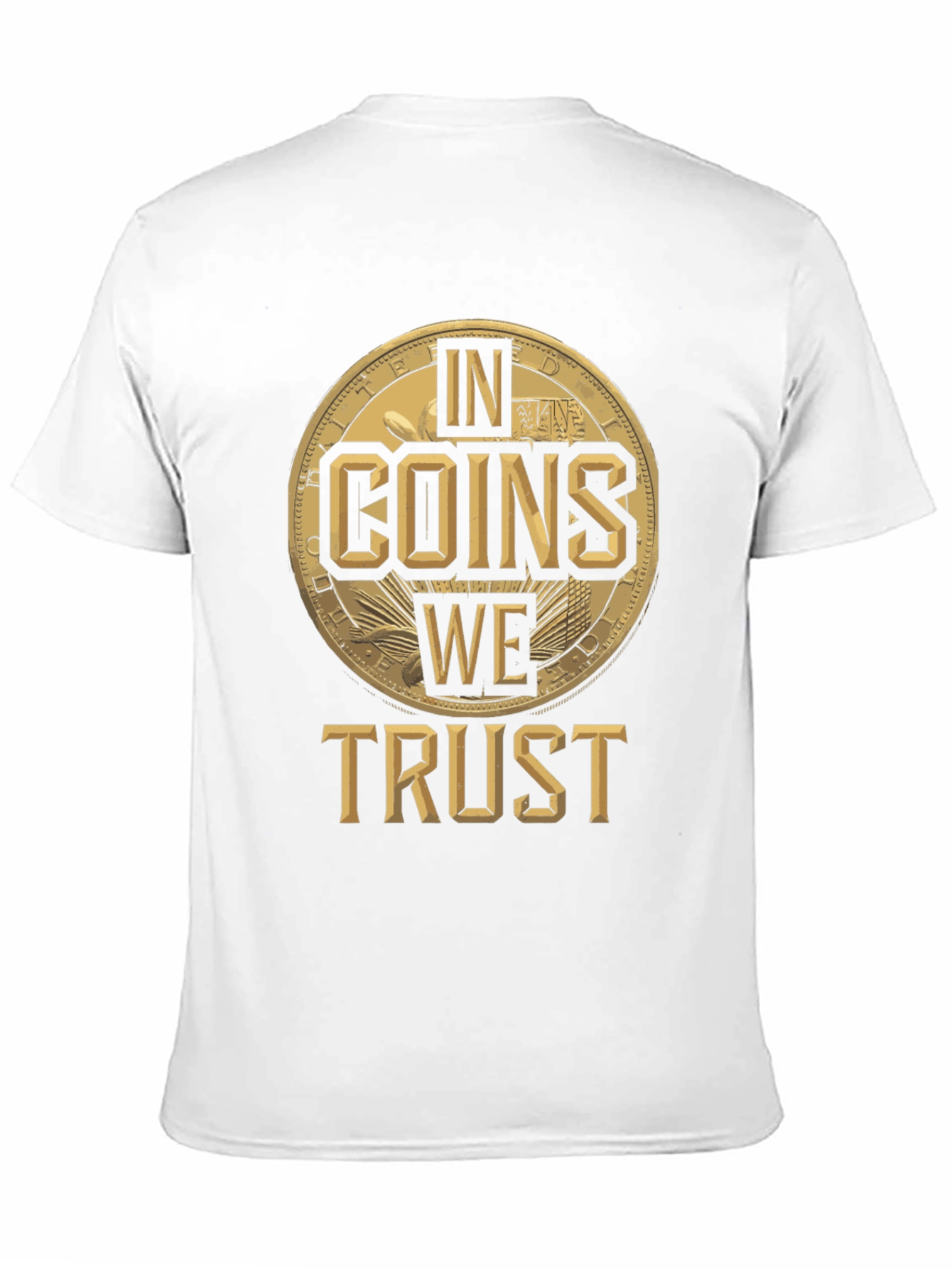 In Coins We Trust Black Graphic Tee