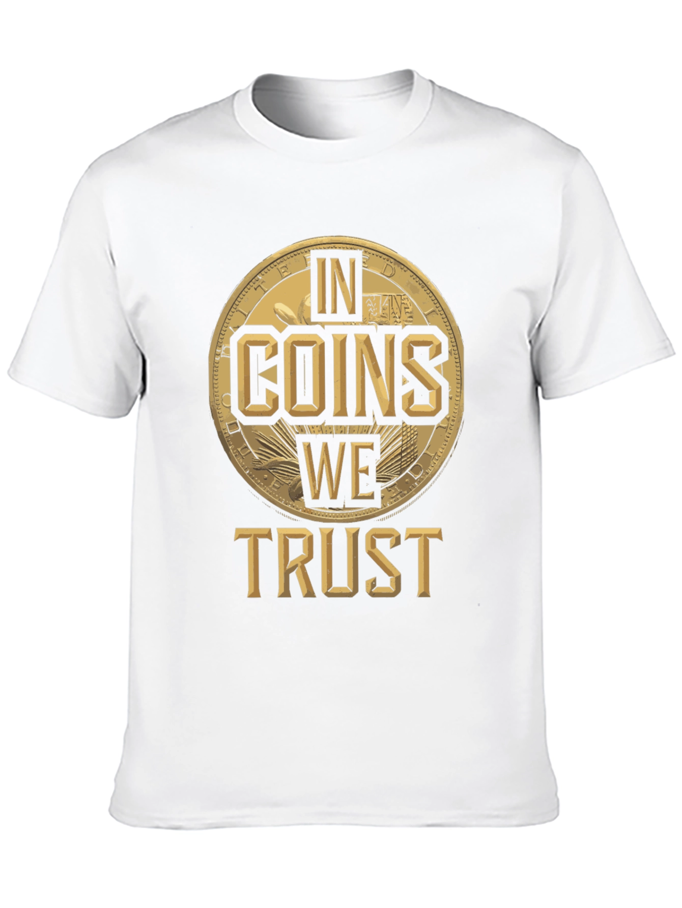 In Coins We Trust Black Graphic Tee