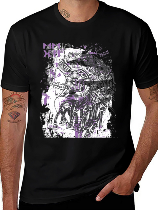 Cyberpunk Graphic Black T-Shirt
