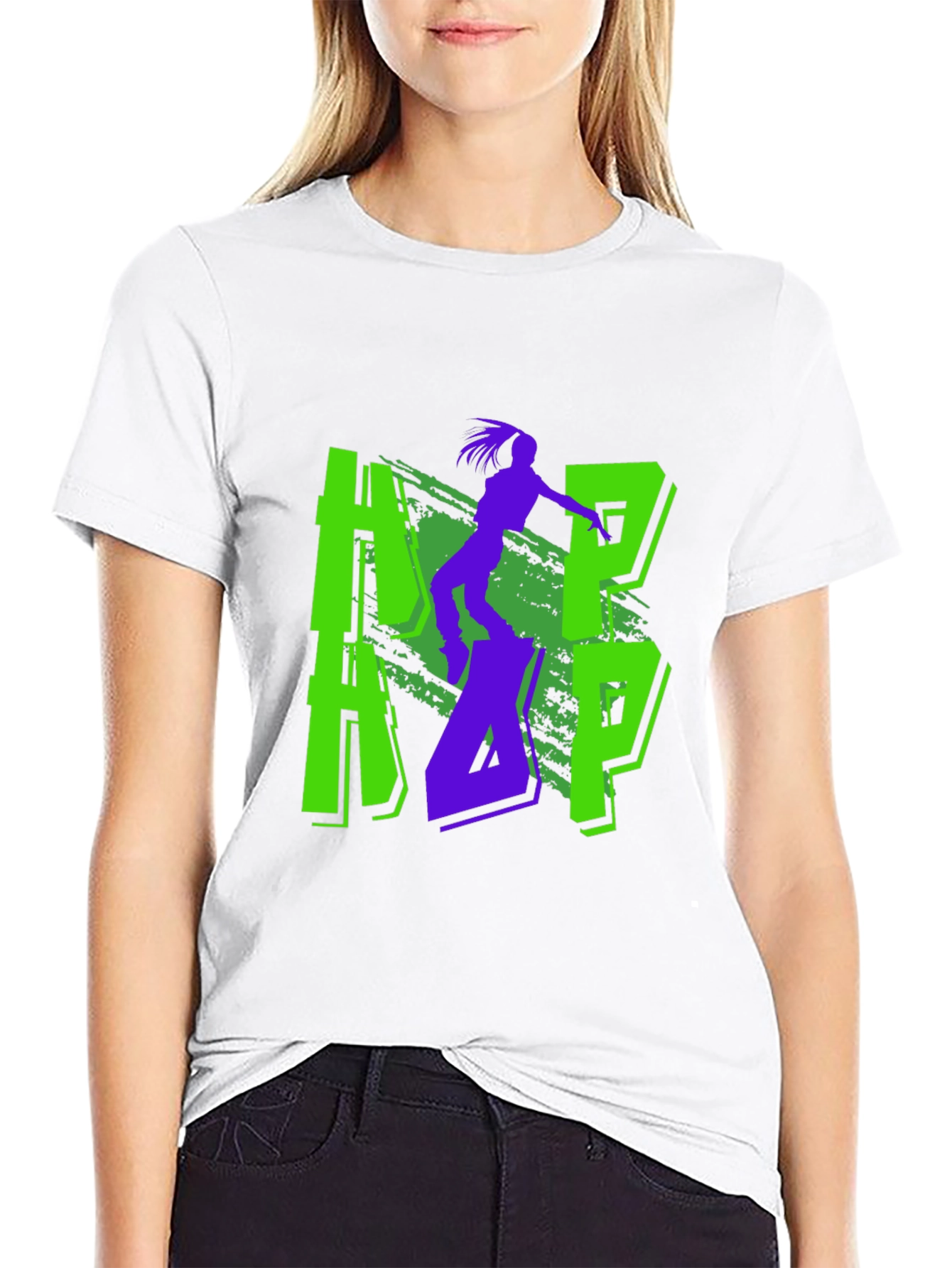 Cool Graphic Print Black T-Shirt
