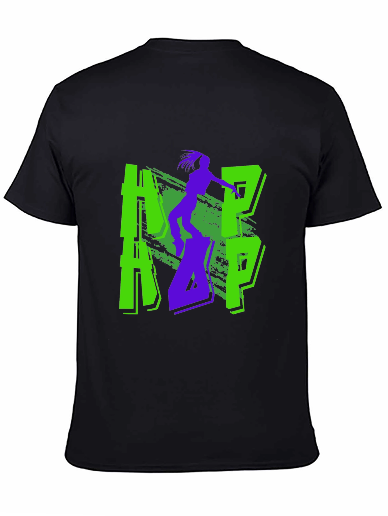 Cool Graphic Print Black T-Shirt