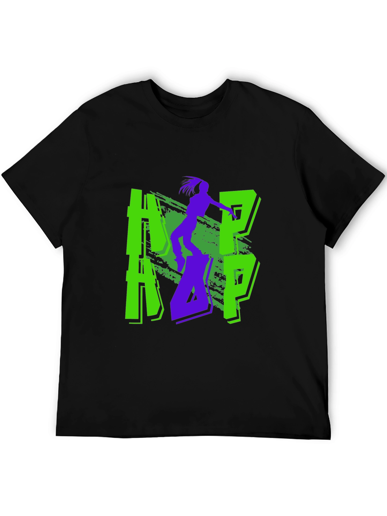 Cool Graphic Print Black T-Shirt