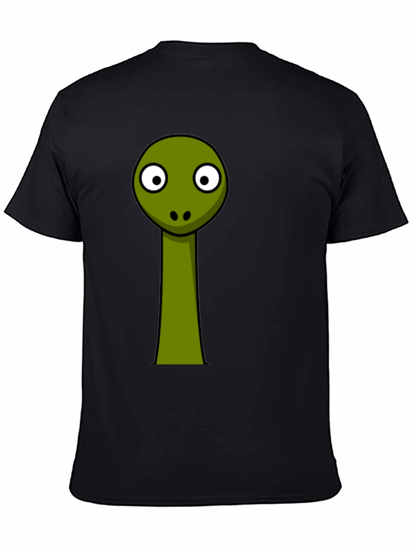 Funny Snake Graphic Tee - Black Cotton T-Shirt
