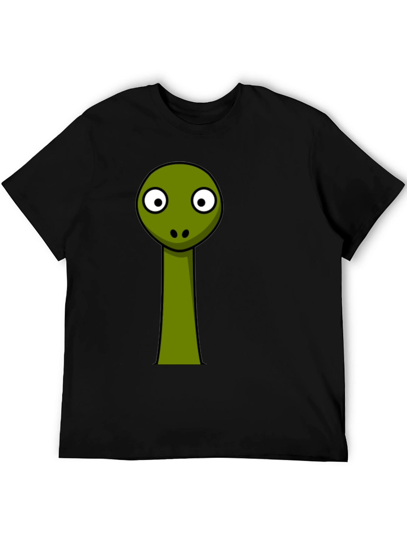 Funny Snake Graphic Tee - Black Cotton T-Shirt
