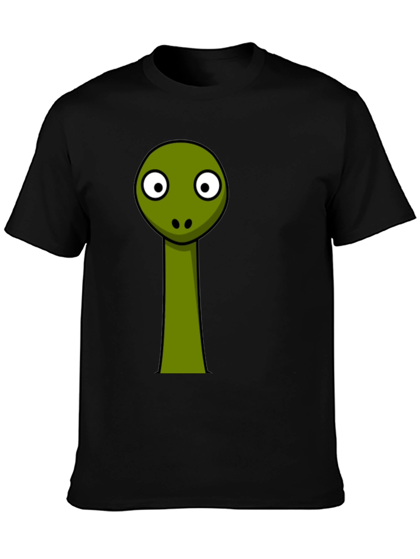 Funny Snake Graphic Tee - Black Cotton T-Shirt