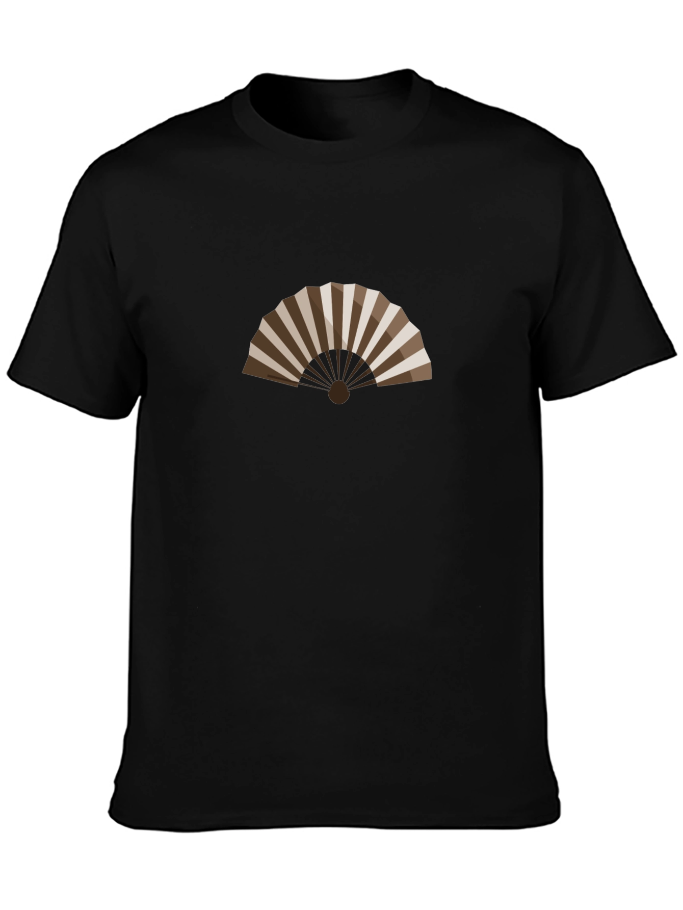 Elegant Fan Graphic Tee - Stylish Comfort