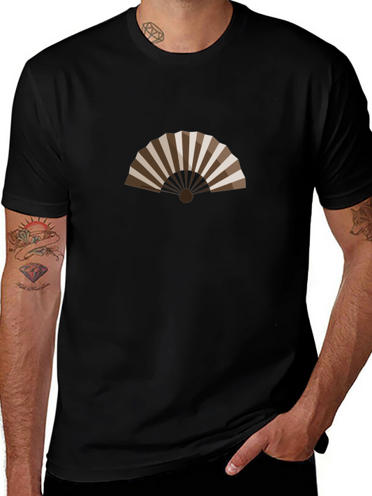 Elegant Fan Graphic Tee - Stylish Comfort
