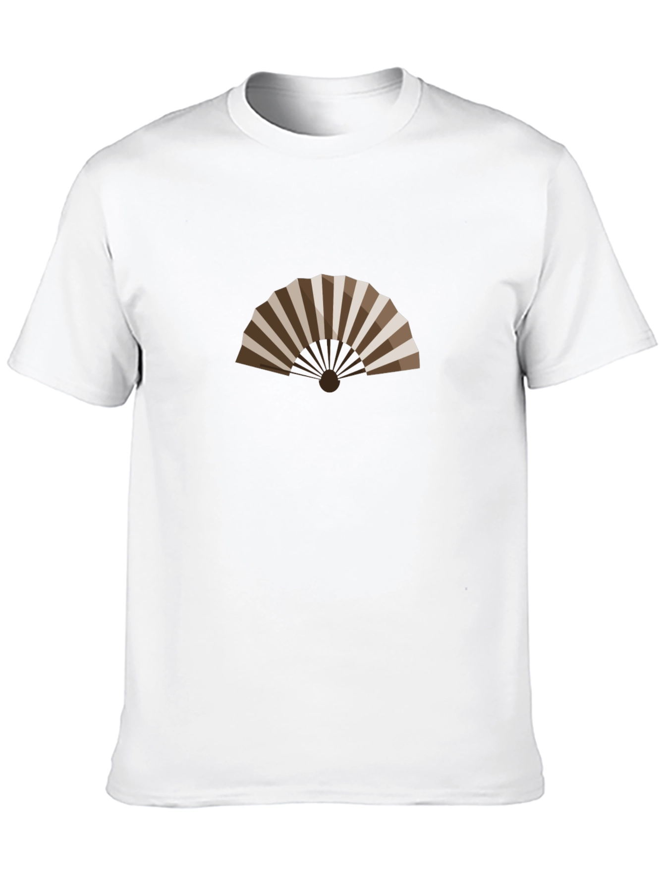 Elegant Fan Graphic Tee - Stylish Comfort