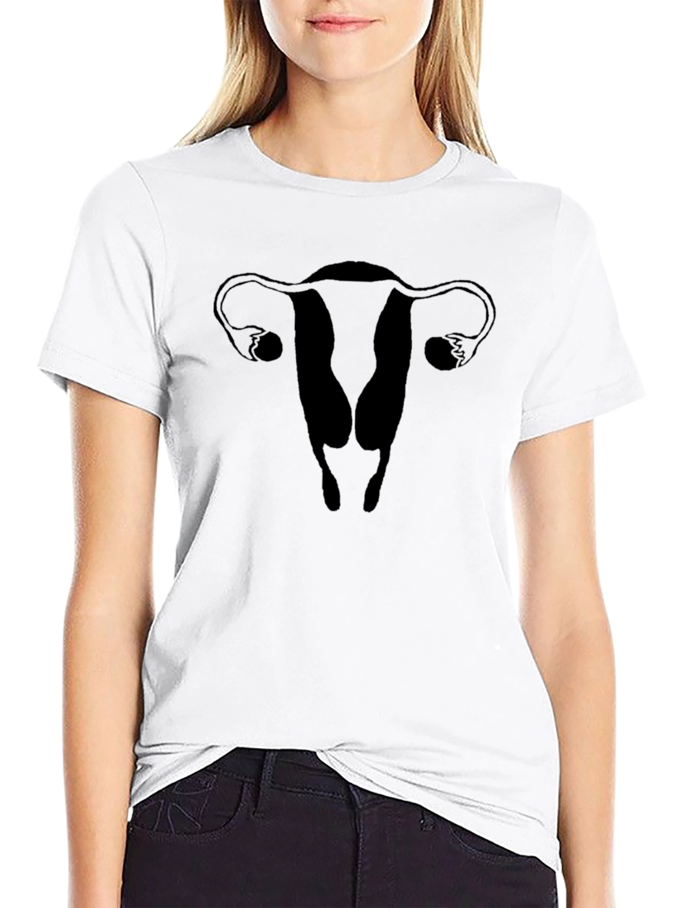Uterus Graphic Tee - Black Unisex Shirt