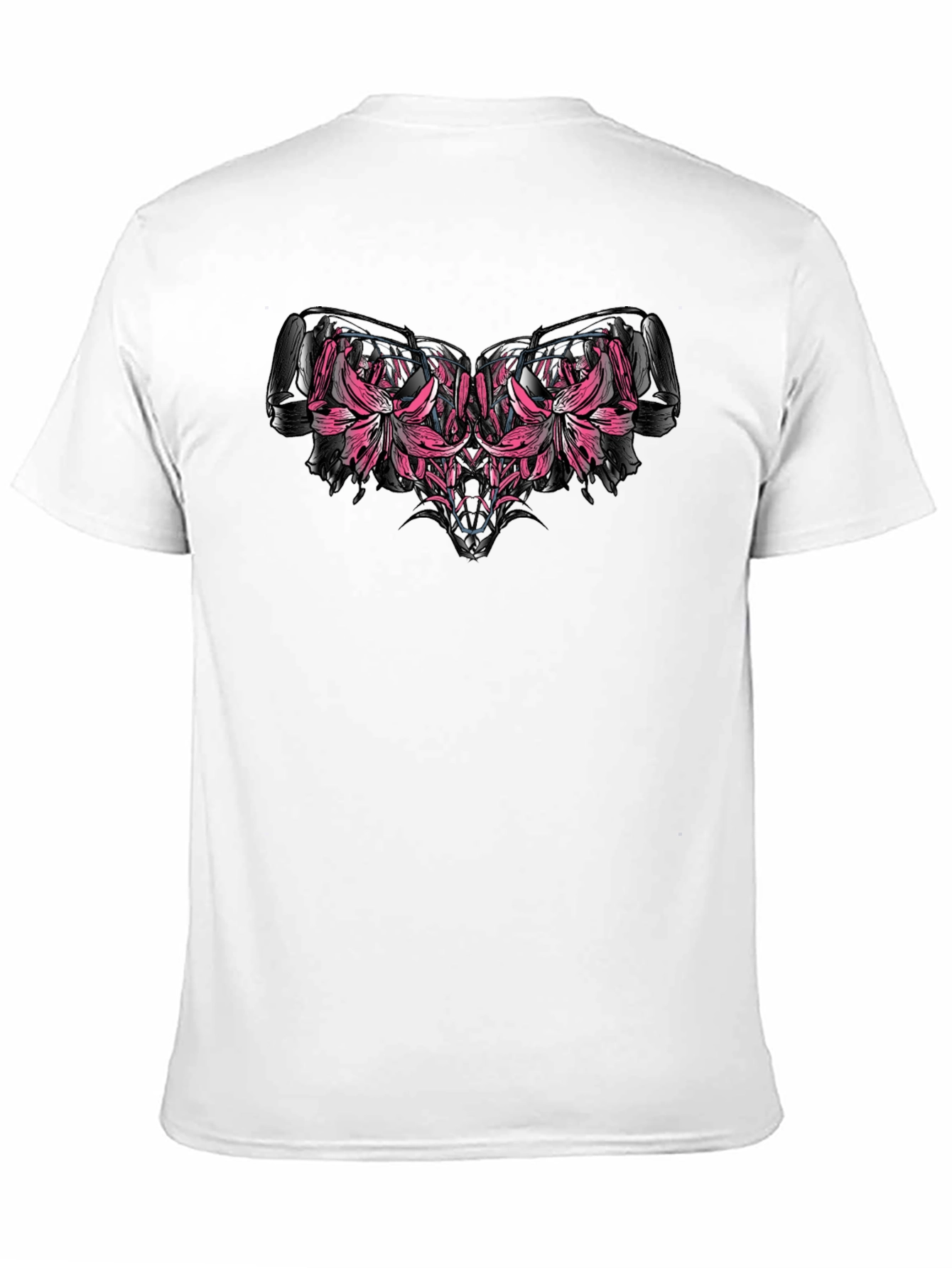 Floral Engine Black T-Shirt
