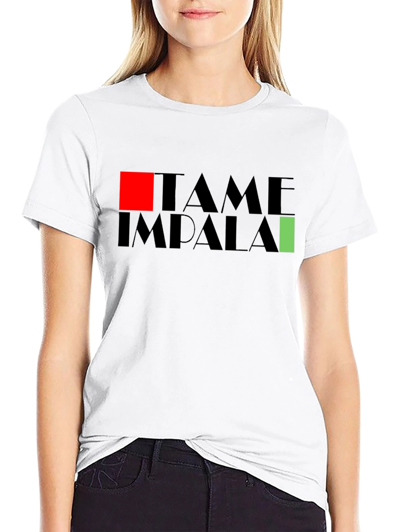 Tame Impala Band Graphic Print Black T-Shirt