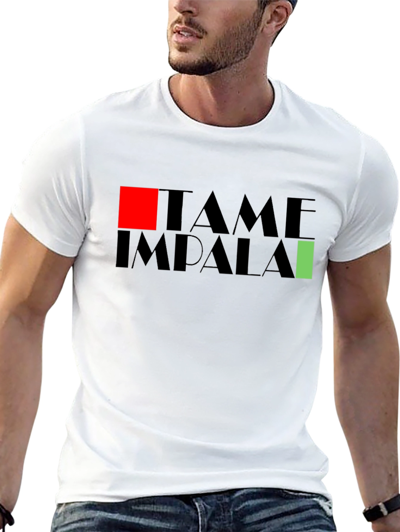 Tame Impala Band Graphic Print Black T-Shirt