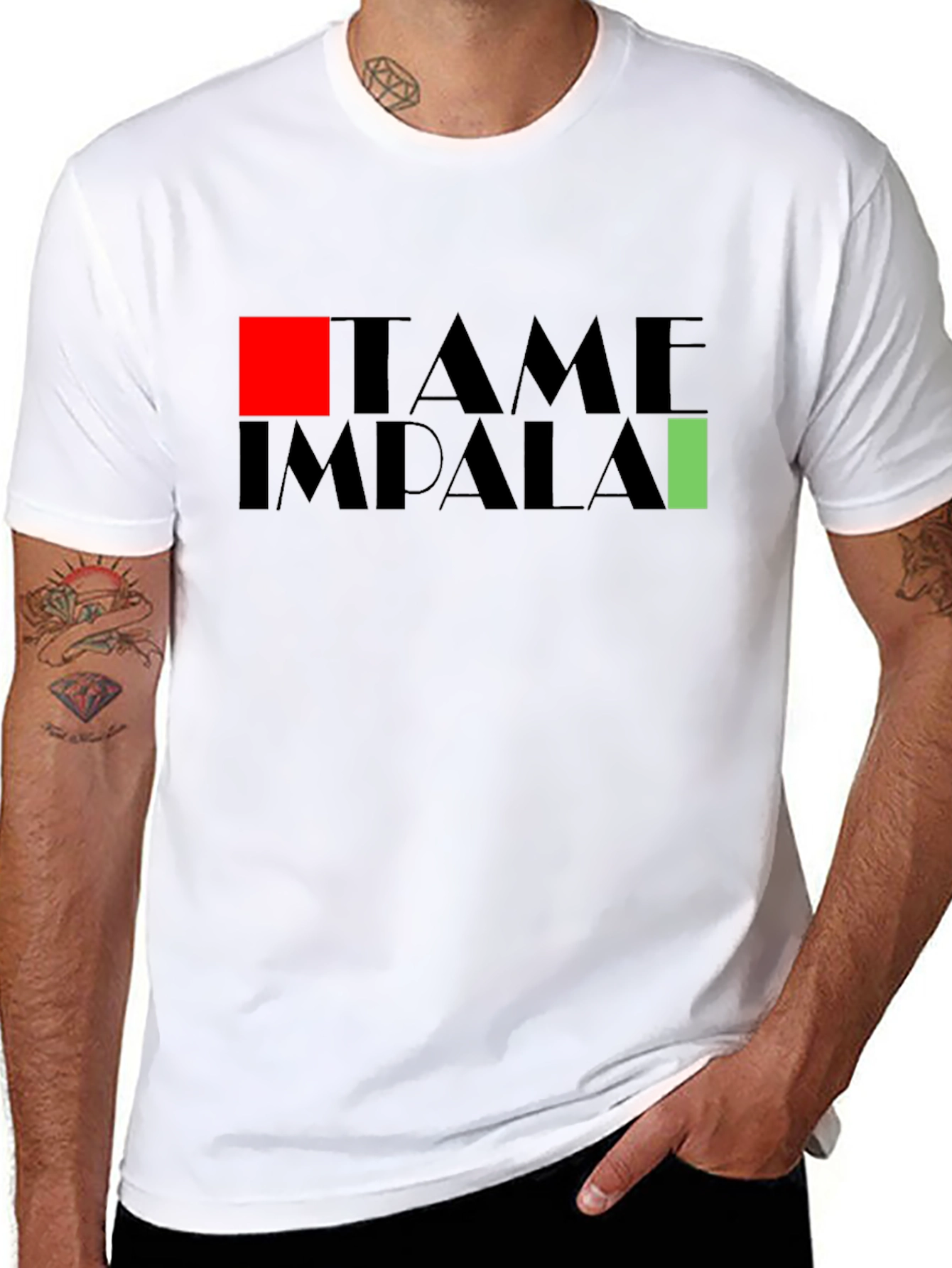 Tame Impala Band Graphic Print Black T-Shirt