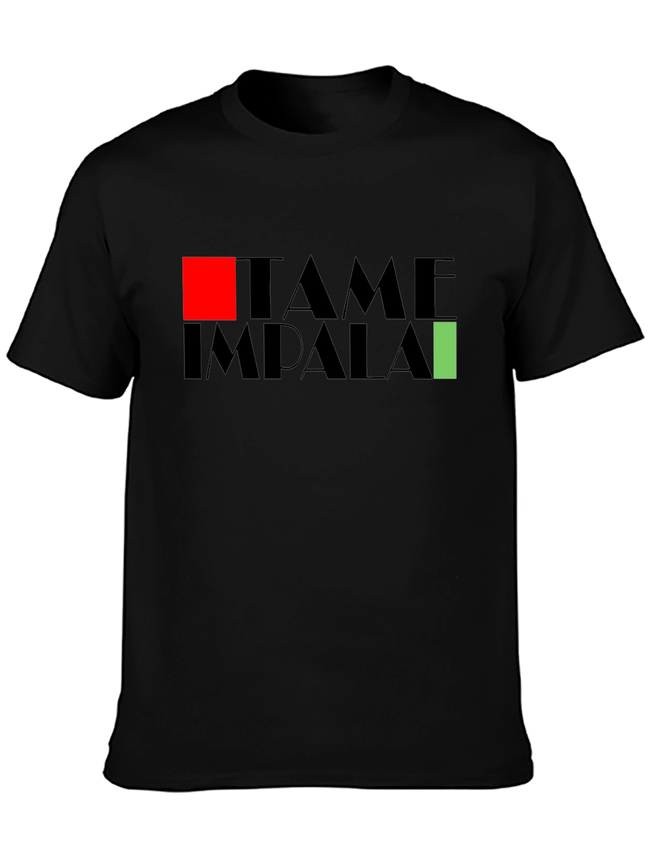 Tame Impala Band Graphic Print Black T-Shirt