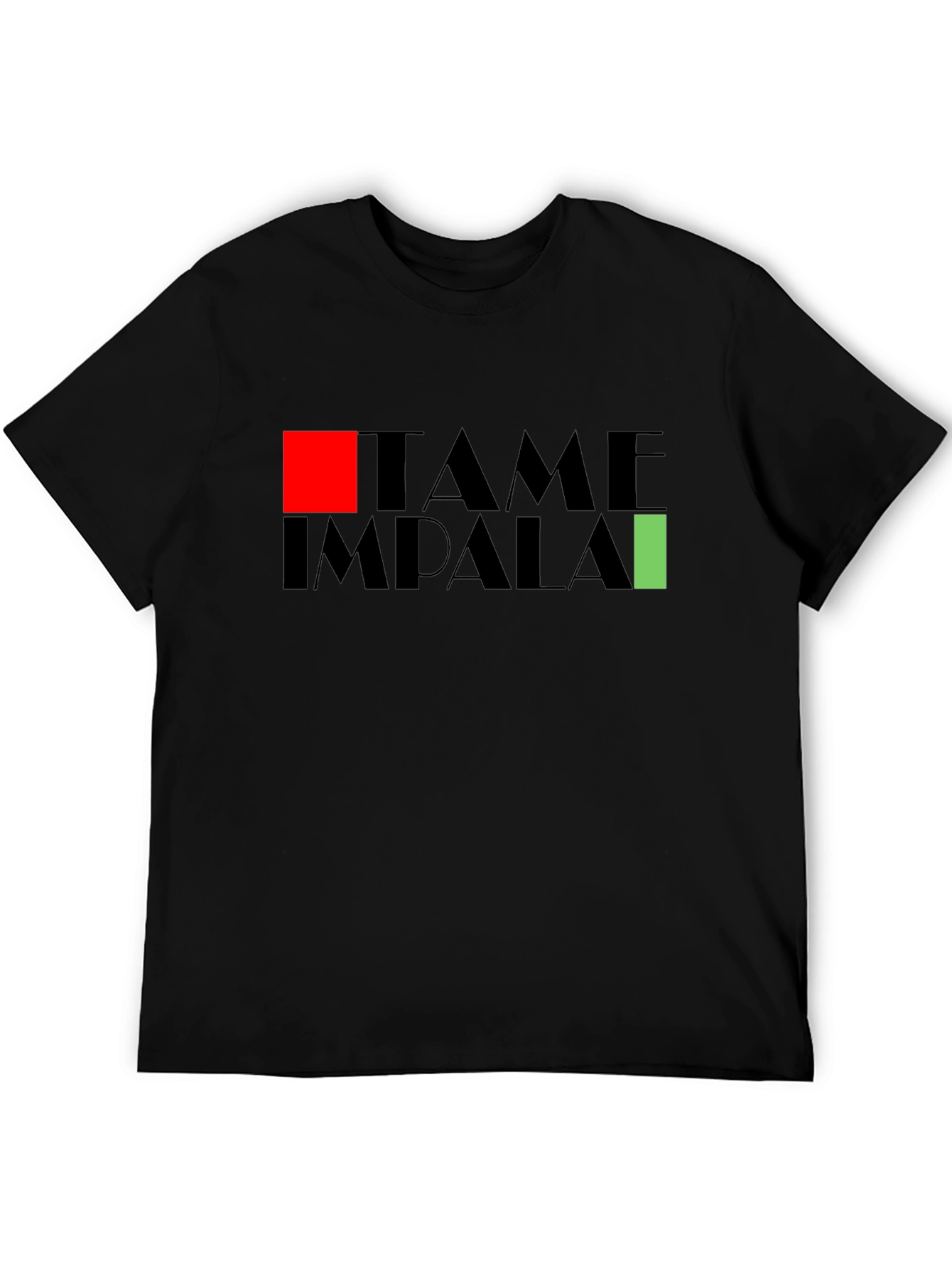 Tame Impala Band Graphic Print Black T-Shirt